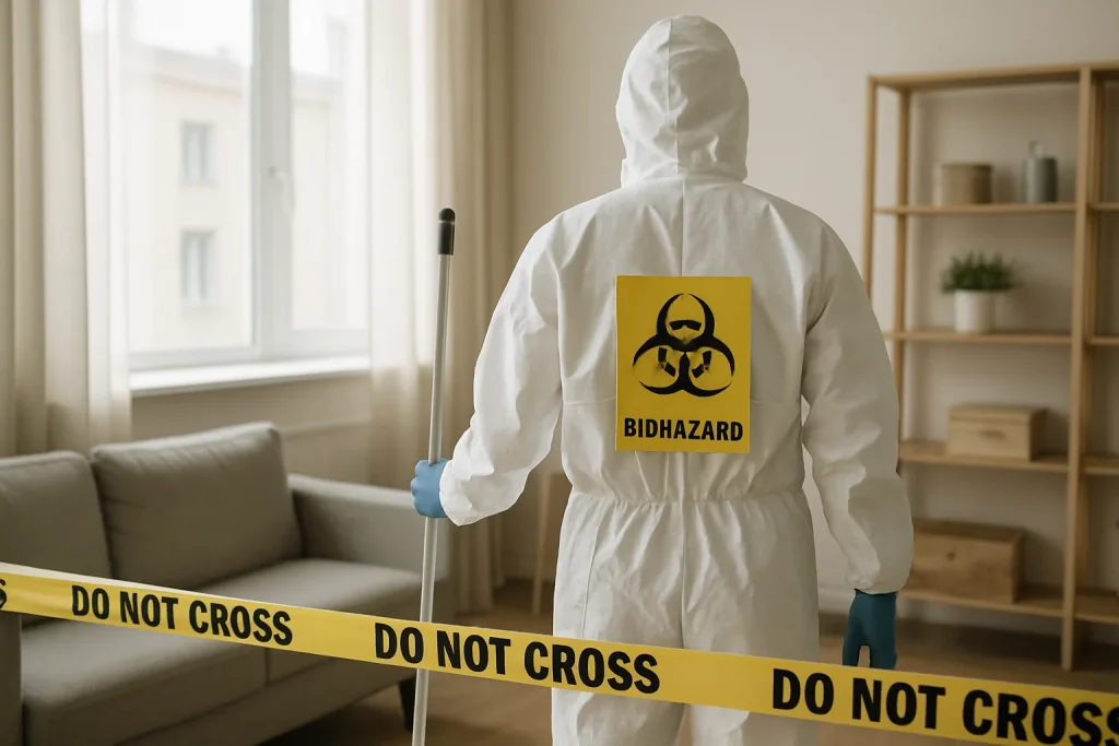 Comment un nettoyage après décès protège les héritiers des dangers biologiques